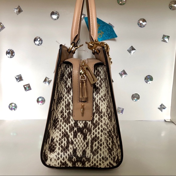 COACH💎SNAKESKIN ZOE SATCHEL + KEYCHAIN BAG CHARM - Picture 4 of 8